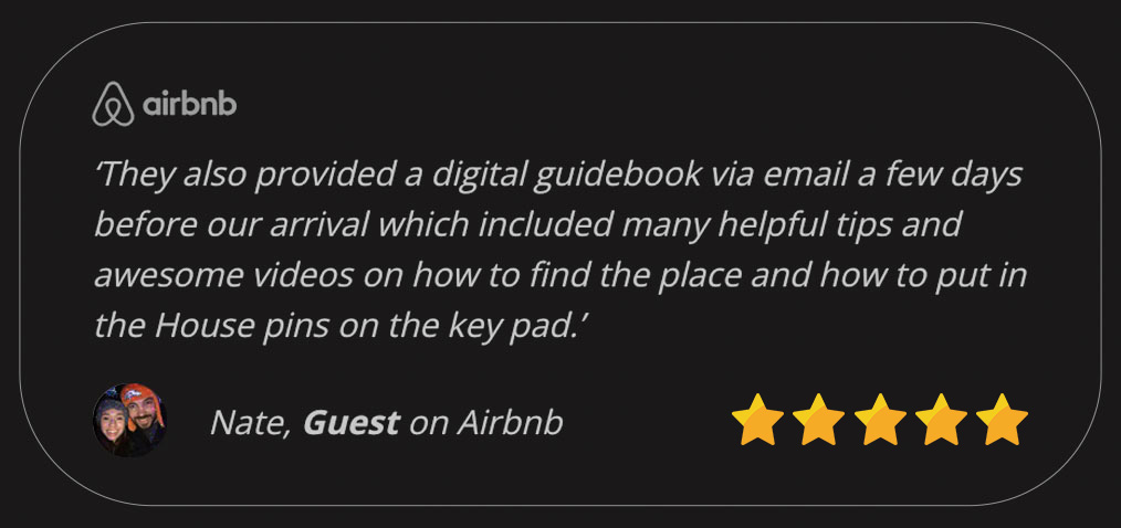 Positive digital guidebook review.